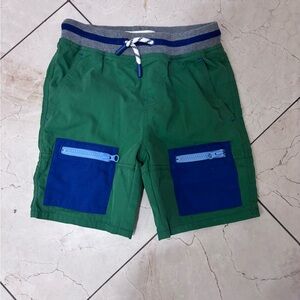 Mini Boden Green and Blue Kids Shorts